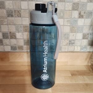 Blue Atrium Health Water Bottle